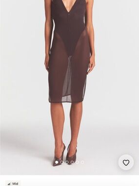 Skims mesh midi dress
